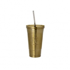 Coffee Thermos Cup Ανοξείδωτη Κούπα Θερμός Bronze "Ecolife" 480ml