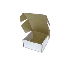 Χάρτινο Ορθογώνιο Κουτί Διπλής Όψης Καφέ - Λευκό "Livingbio"
