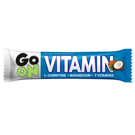 Go On Vitamin Μπάρα Καρύδας με Σοκολάτα, Μαγνήσιο και L-Carnitine 9BAR "Sante" 50γρ