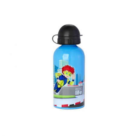 Παιδικό Ανοξείδωτο Παγούρι Μπουκάλι Super Boy "Ecolife" 500ml